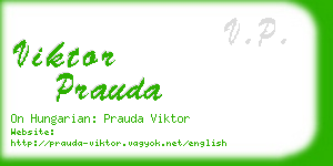 viktor prauda business card